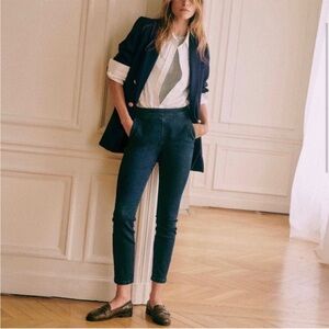Sezane Dark Blue Cropped Jeans